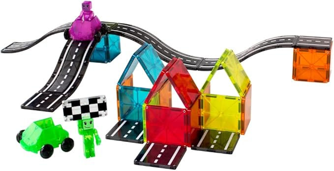 MAGNA-TILES Downhill Duo 40-Piece Magnetic Construction Set, The Original Magnetic Building Brand