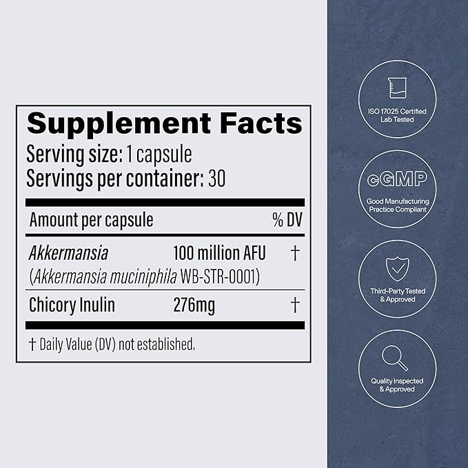 Pendulum Akkermansia Probiotic with Prebiotic Fiber