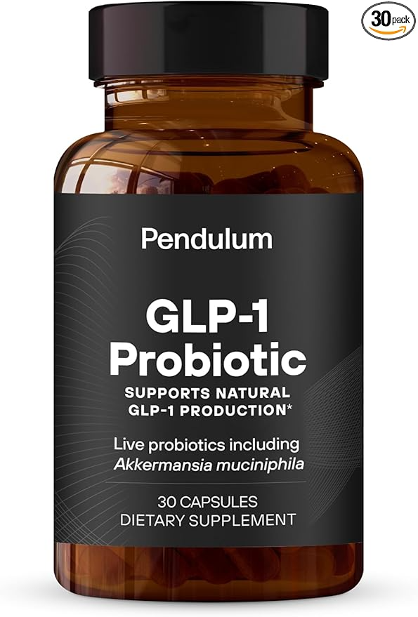 Pendulum GLP-1 Probiotic - 500M AFU Multi-Strain Probiotic + Prebiotic, Naturally Support GLP-1 Production & Curb Appetite