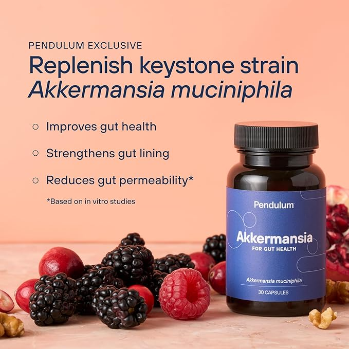 Pendulum Akkermansia & Metabolic Daily Bundle - Live Probiotic Supplements Strengthen The Gut Lining, Support GLP-1 Production, Supports Metabolism