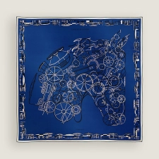 Hermes Complication Equestre scarf 90