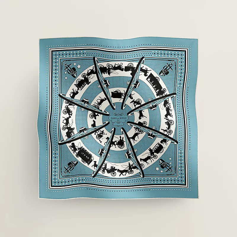 Hermes Paris Qui Roule bandana