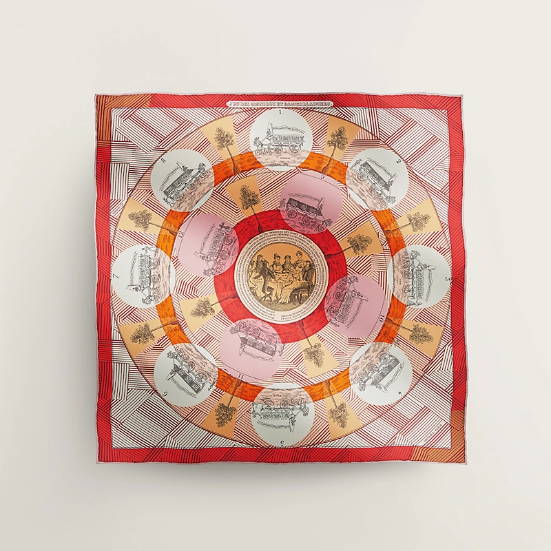 Hermes Jeu des Omnibus Remix scarf 45