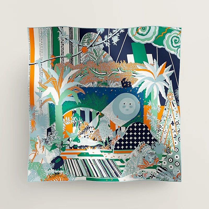 Hermes Acte III, Scene I, La Clairiere Decoupage scarf 70