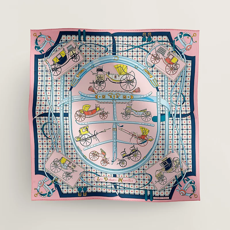 Hermes Les Voitures Nouvelles scarf 70