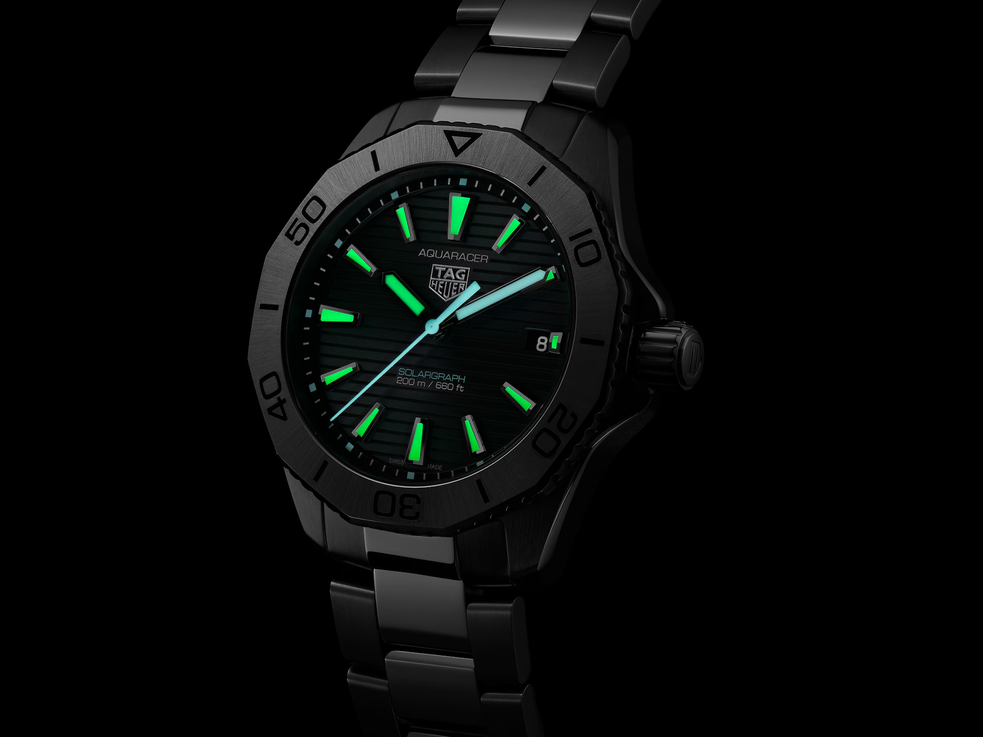 TAG Heuer Aquaracer PROFESSIONAL 200 SOLARGRAPH Black