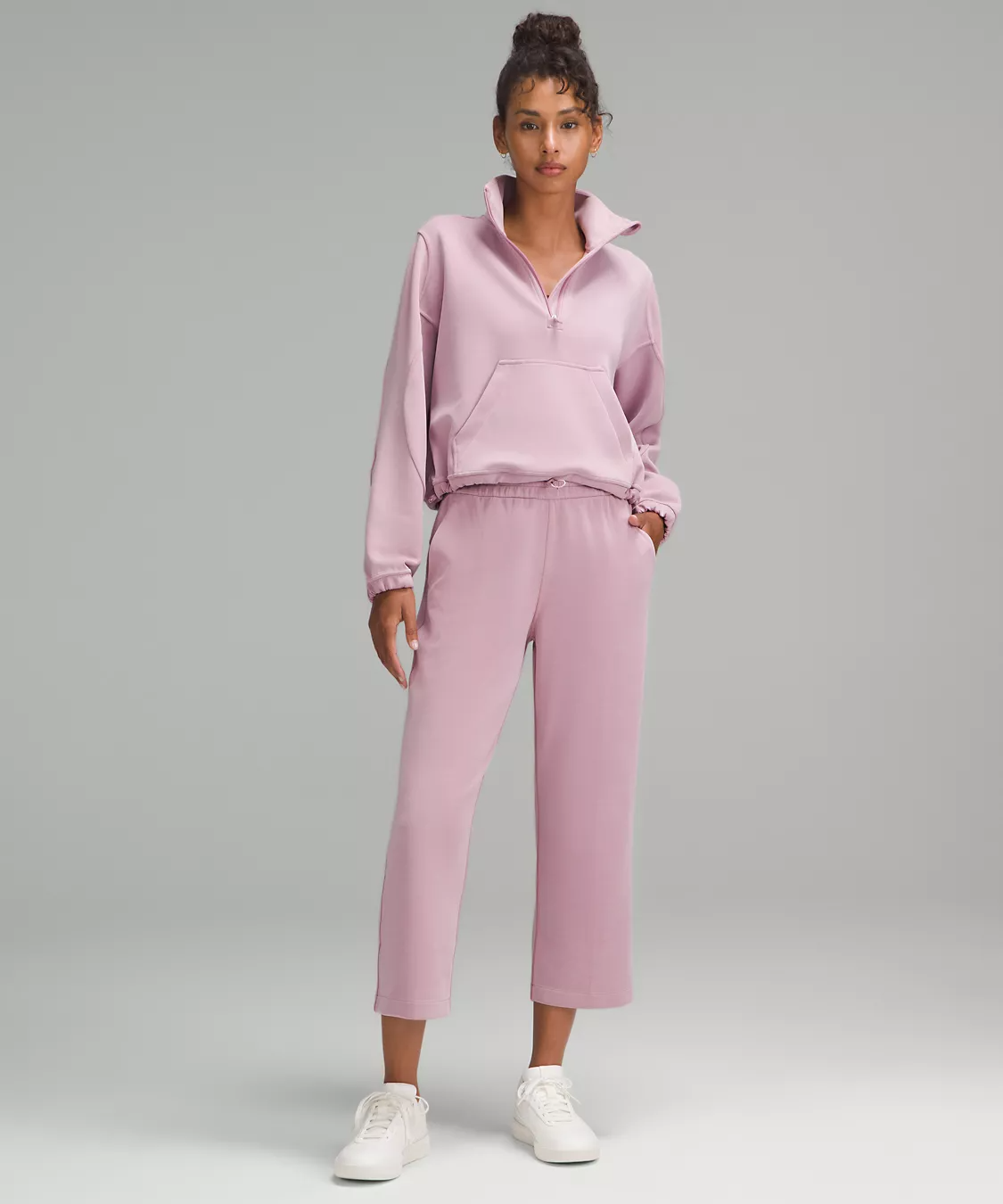 Lululemon Softstreme High-Rise Straight-Leg Cropped Pant Pink