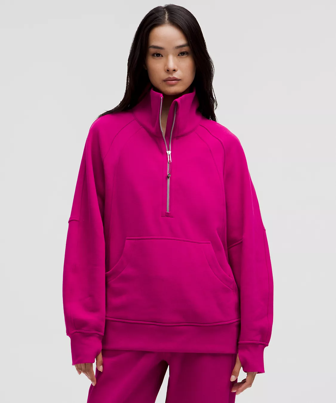 Lululemon Scuba Oversized Funnel-Neck Half Zip Long