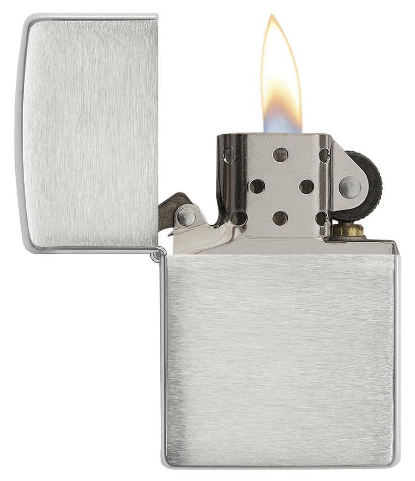 Zippo Armor® Brushed Sterling Silver