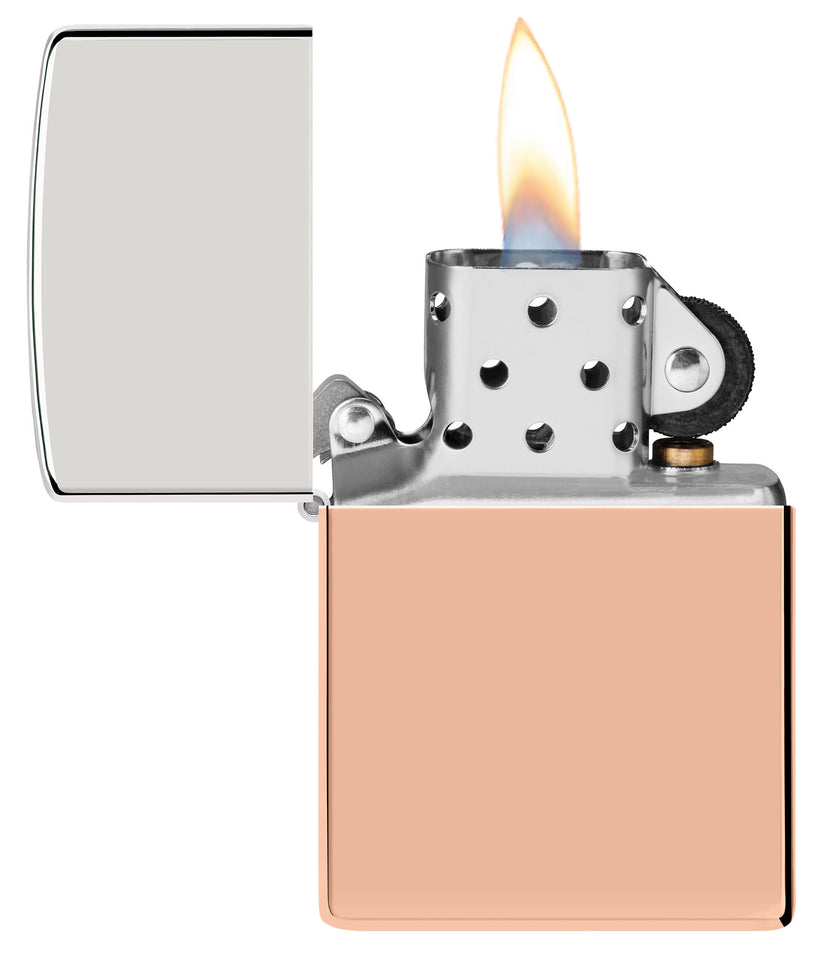 Zippo Bimetal Case Lighter - Sterling Silver Lid