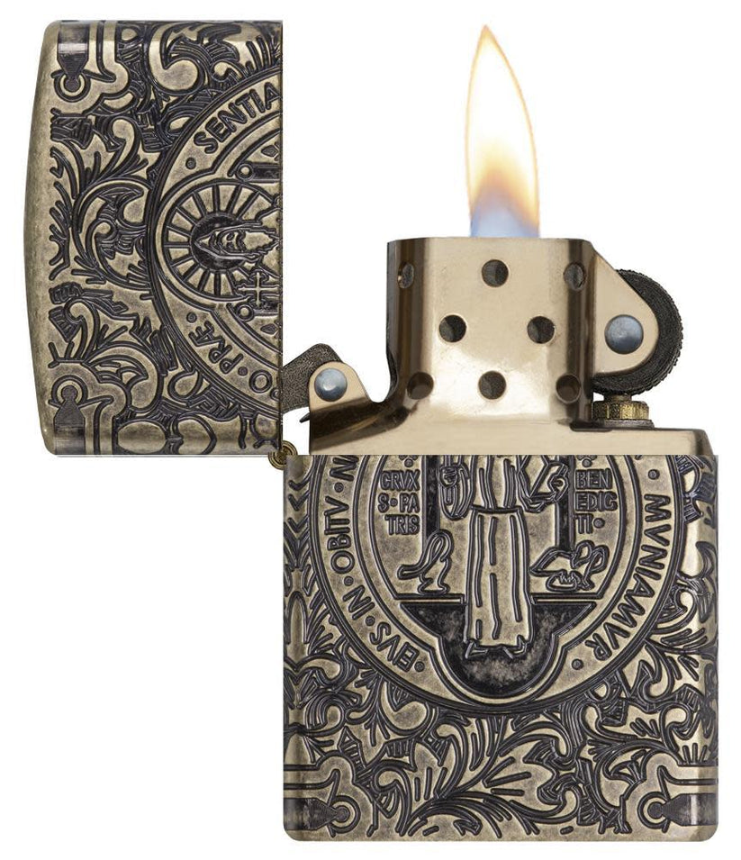 Zippo St. Benedict Design