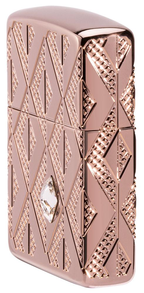 Zippo Armor® Geometric Diamond Pattern Design