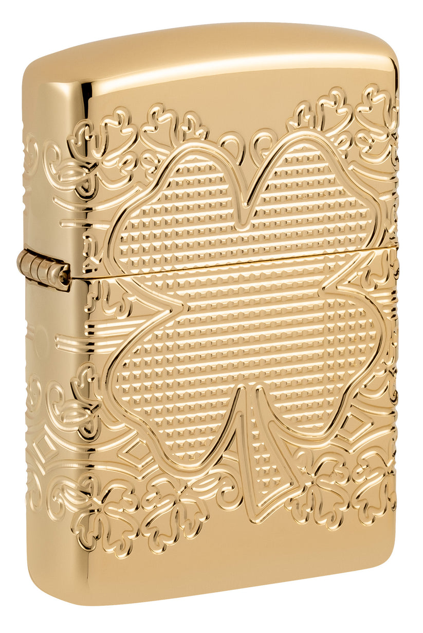 Zippo Lucky Clover Design