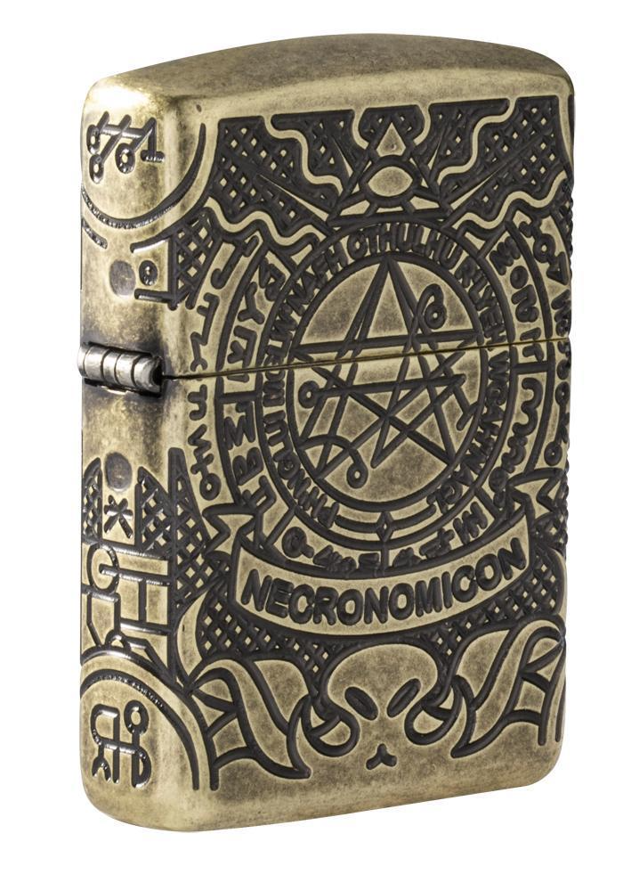 Zippo Armor® Antique Brass Book of the Dead