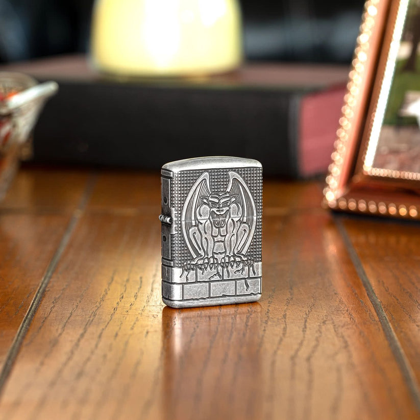 Zippo Armor® Antique Silver Gargoyle