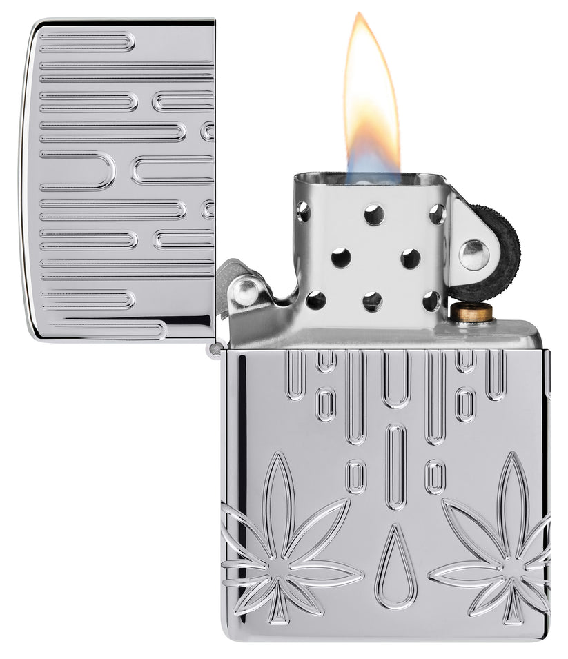 Zippo Waxy Leaf Design