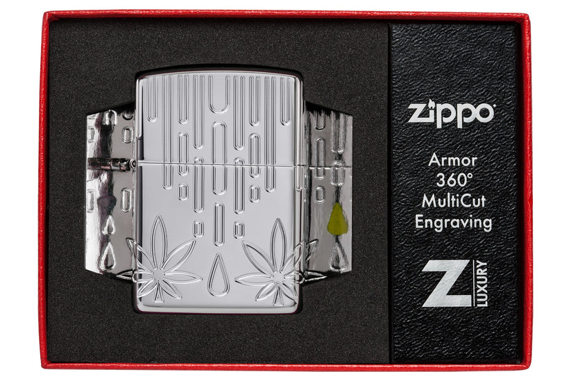 Zippo Waxy Leaf Design