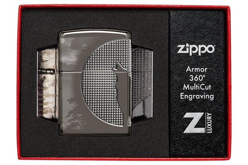 Zippo Armor® Wolf Design