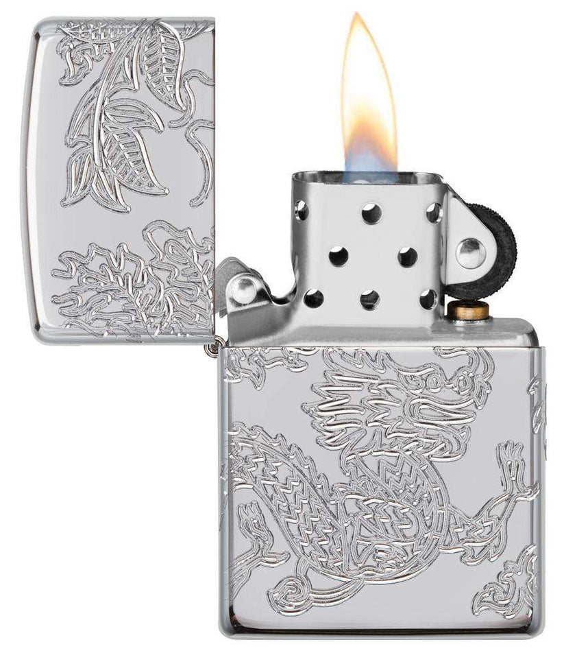 Zippo Armor® Dragon and Phoenix Design