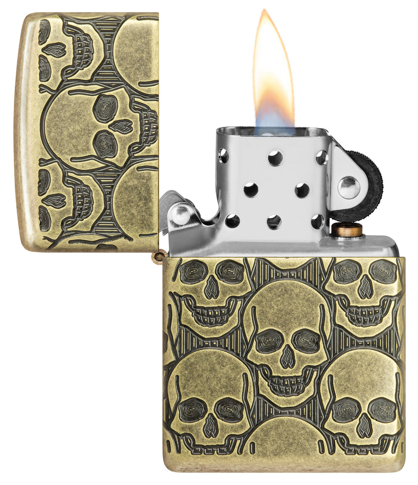 Zippo Cackling Cranium Design