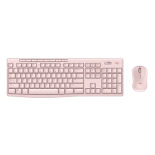 LOGITECH WIRELESS KEYBOARD MOUSE COMBO WINDOWS 2.4 GHZ COMPACT MOUSE ROSE COLOR