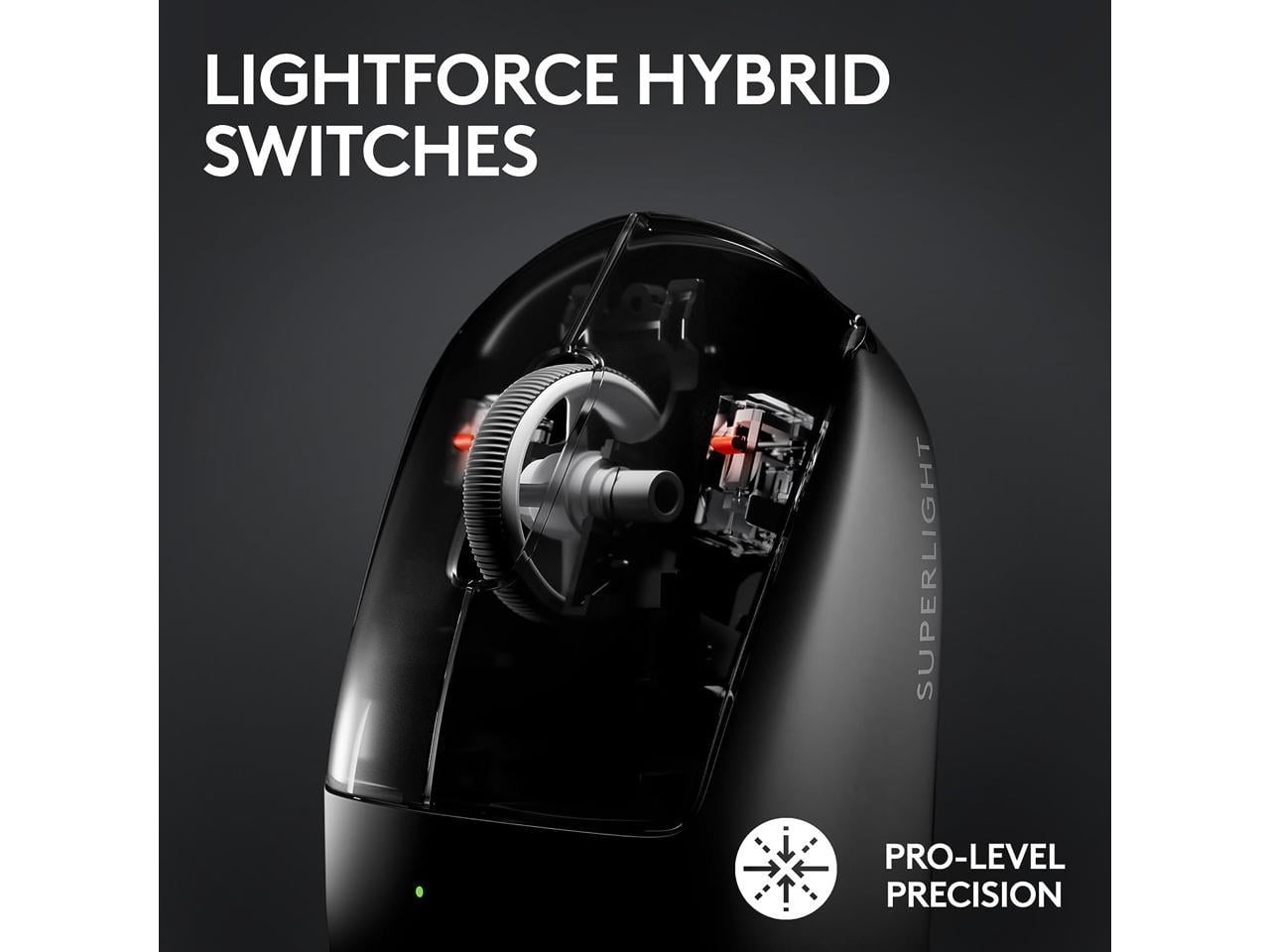 Logitech G Pro X Superlight 2 Lightspeed Wireless Gaming Mouse Lightweight Black