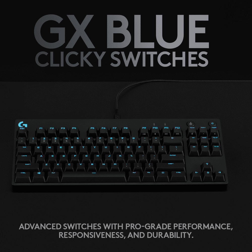 Logitech G PRO Mechanical Gaming Keyboard Ultra Portable RGB Backlit Keys Detachable Cable