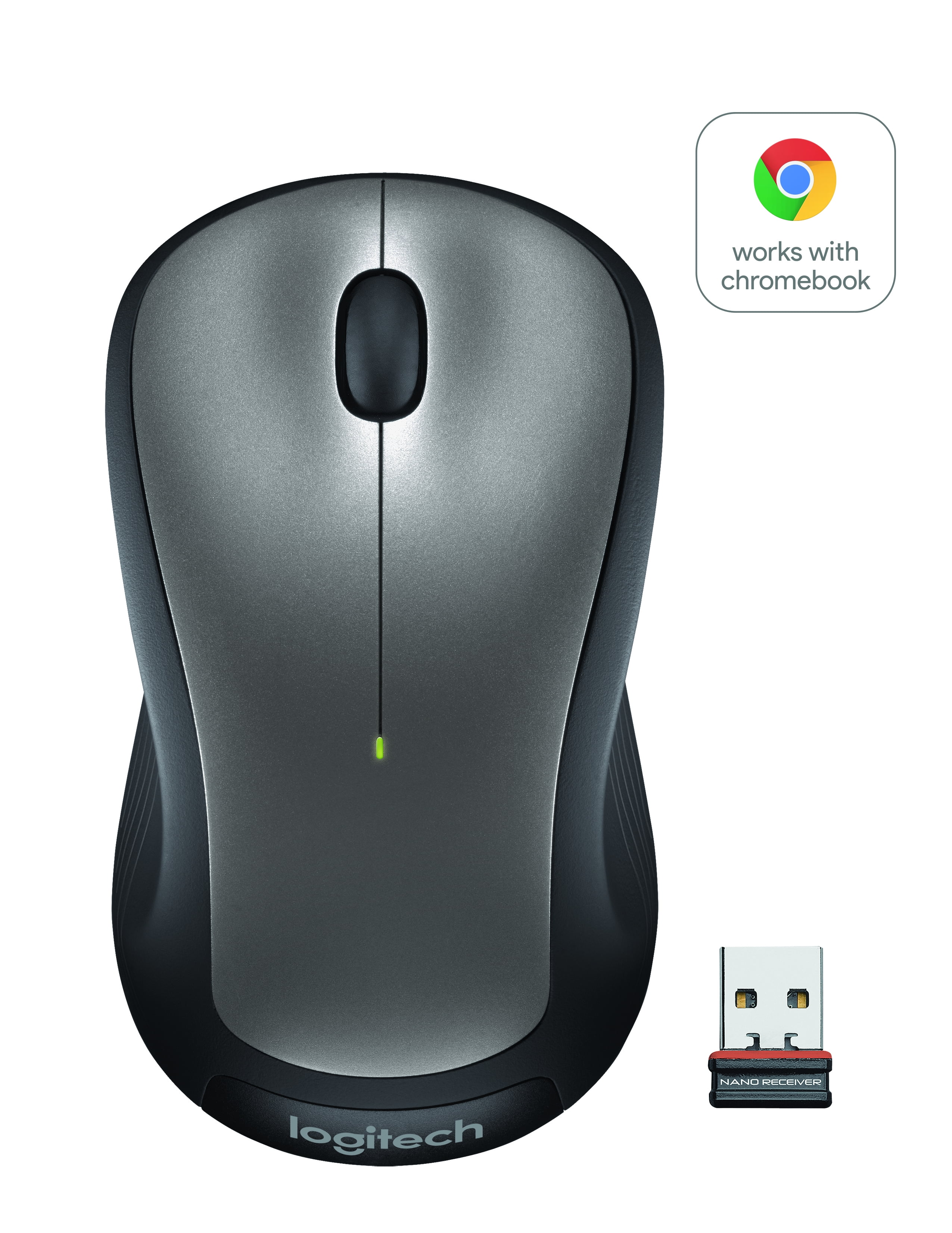 Logitech Gray Wireless Full Size Mouse