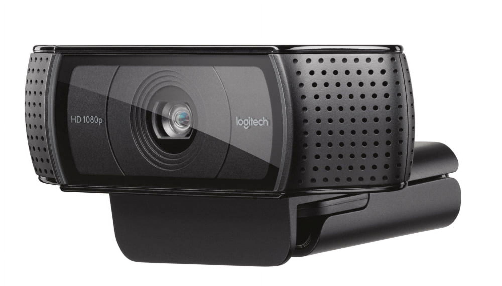 Logitech C920 HD Pro Webcam 1080p Black for Crystal-Clear Video Calls