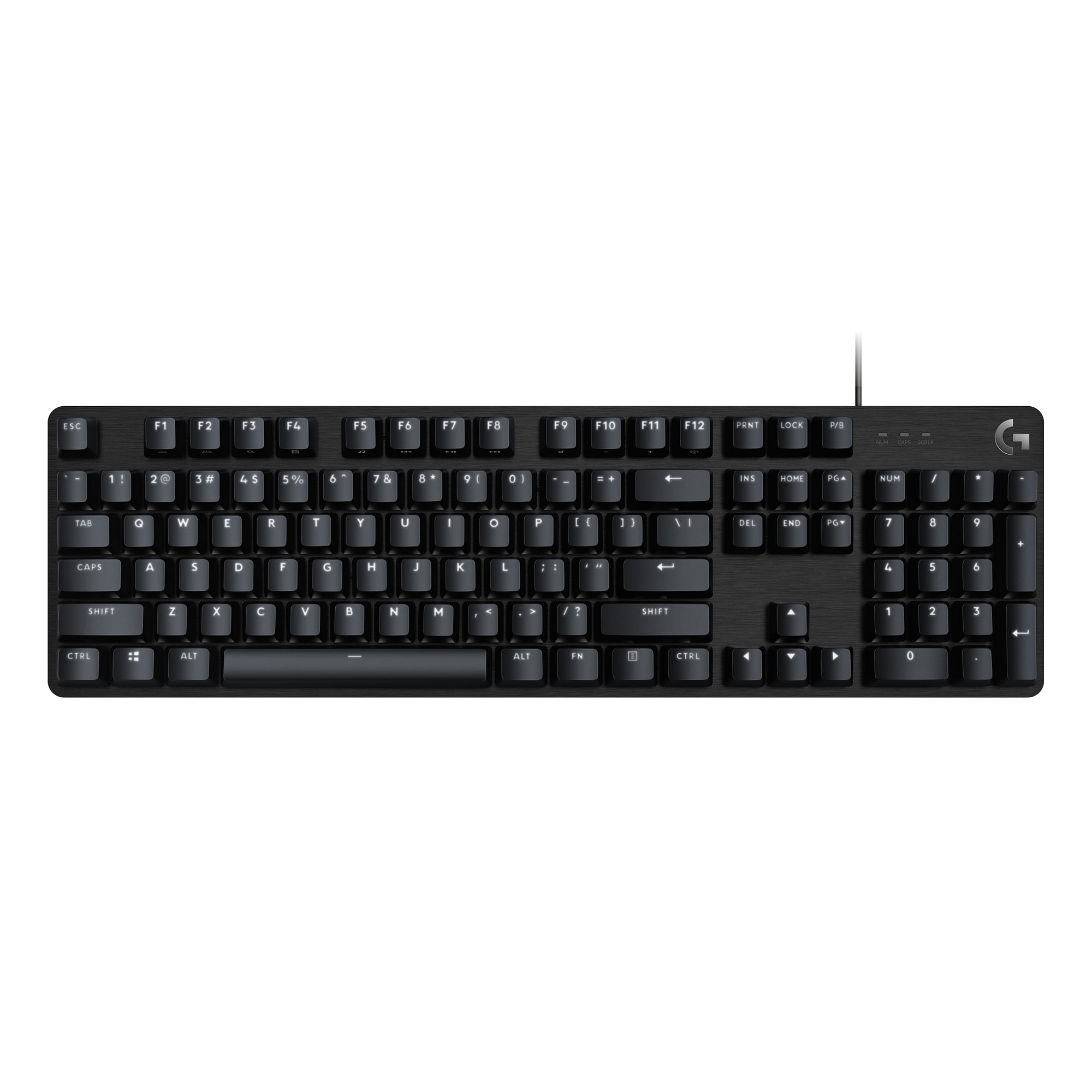 Logitech G413 SE Gaming Keyboard with PBT Keycaps and Mechanical Switches - White Backlit LED - 6-Key Rollover Anti-Ghosting