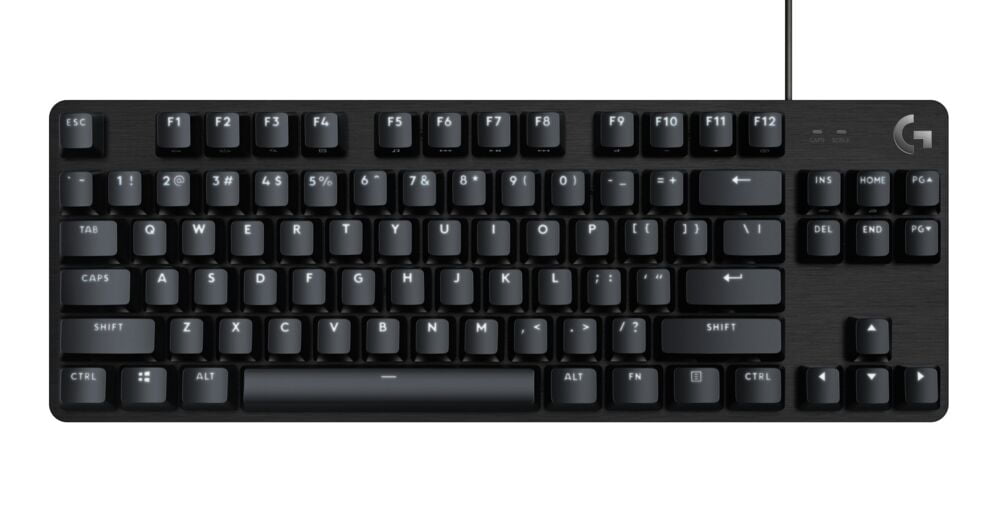 Logitech G413 SE Gaming Keyboard with PBT Keycaps and Mechanical Switches - White Backlit LED - 6-Key Rollover Anti-Ghosting