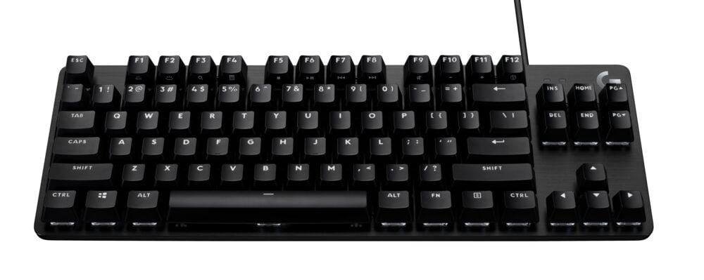 Logitech G413 SE Gaming Keyboard with PBT Keycaps and Mechanical Switches - White Backlit LED - 6-Key Rollover Anti-Ghosting