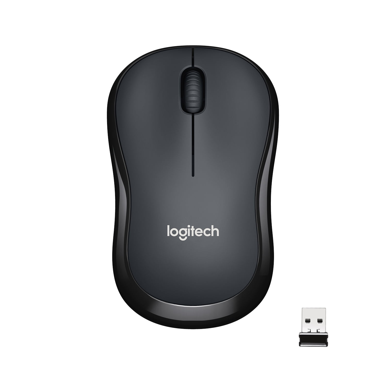 Logitech Silent Wireless Mouse 2.4 GHz USB Receiver 1000 DPI Optical Tracking Black