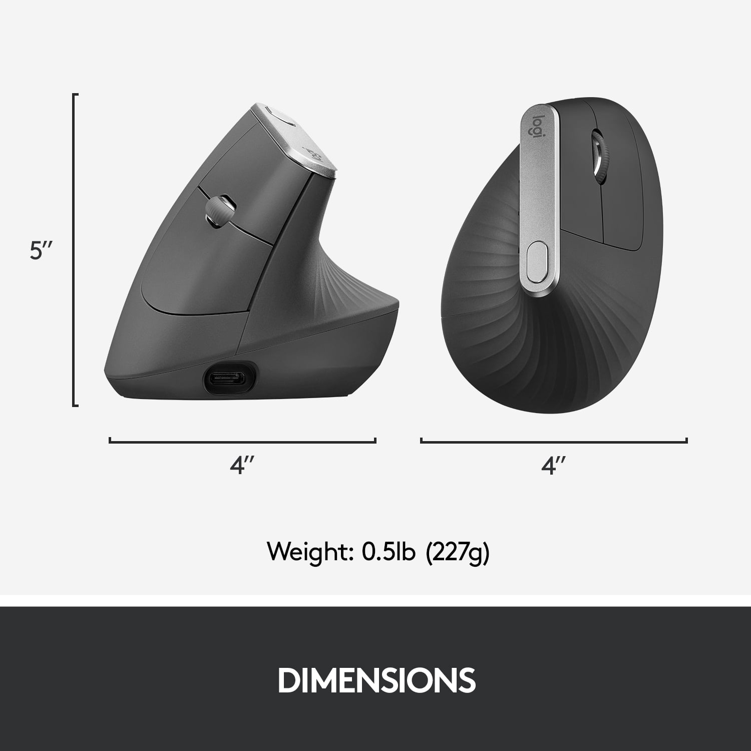 Logitech MX Vertical Ergonomic Wireless Mouse