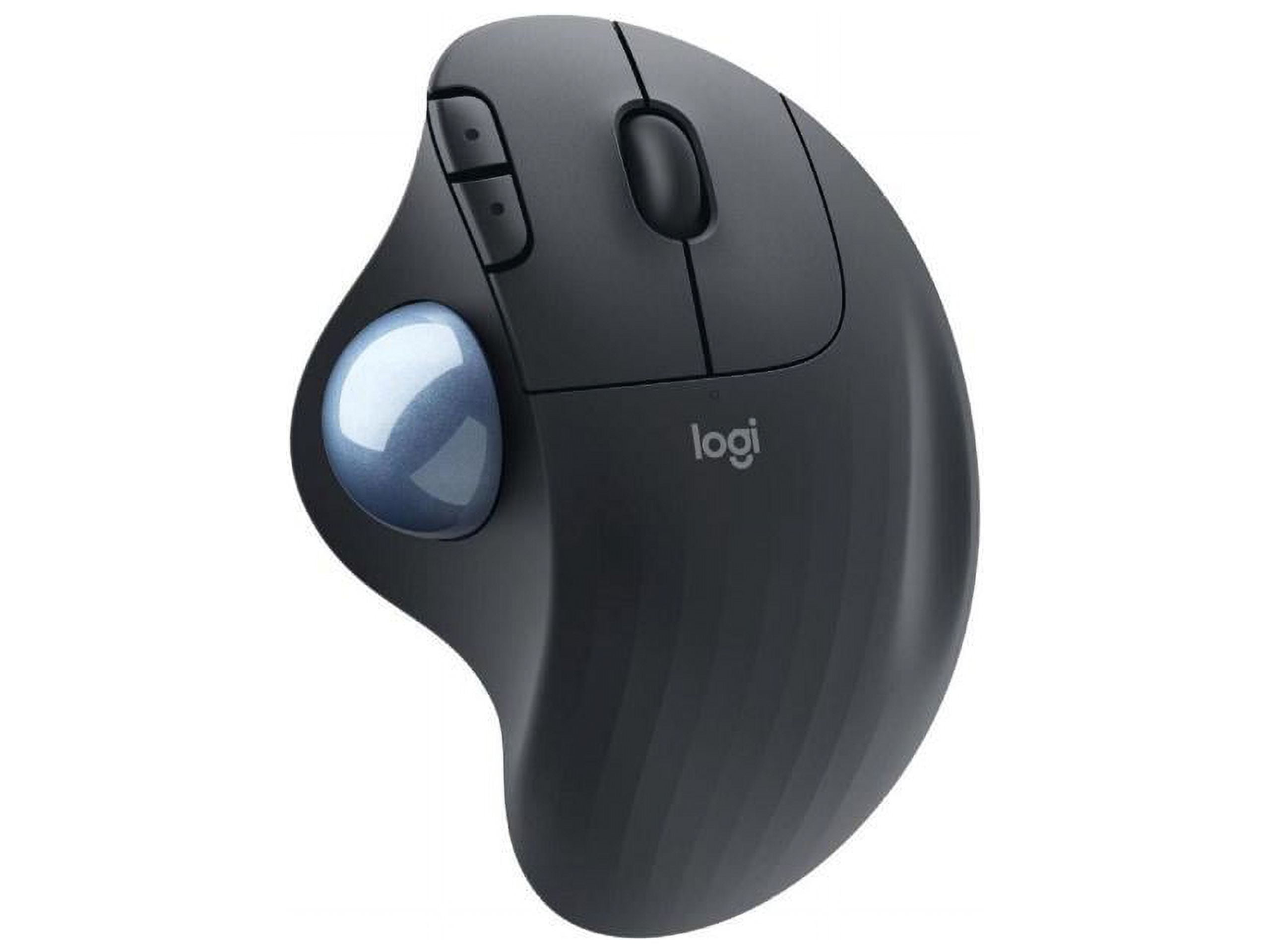 Logitech ERGO M575 Wireless Trackball Mouse Easy Thumb Control Precision Smooth Tracking Ergonomic Comfort Design Windows PC Mac Bluetooth USB Graphite.