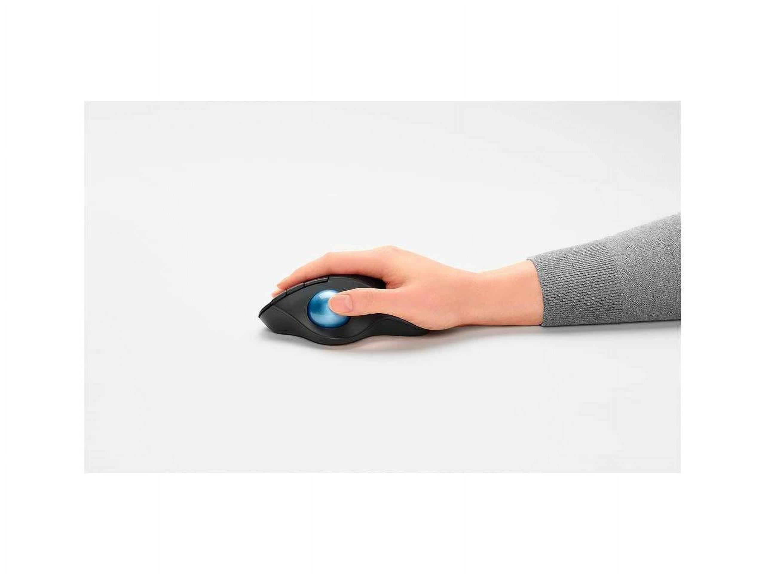 Logitech ERGO M575 Wireless Trackball Mouse Easy Thumb Control Precision Smooth Tracking Ergonomic Comfort Design Windows PC Mac Bluetooth USB Graphite.