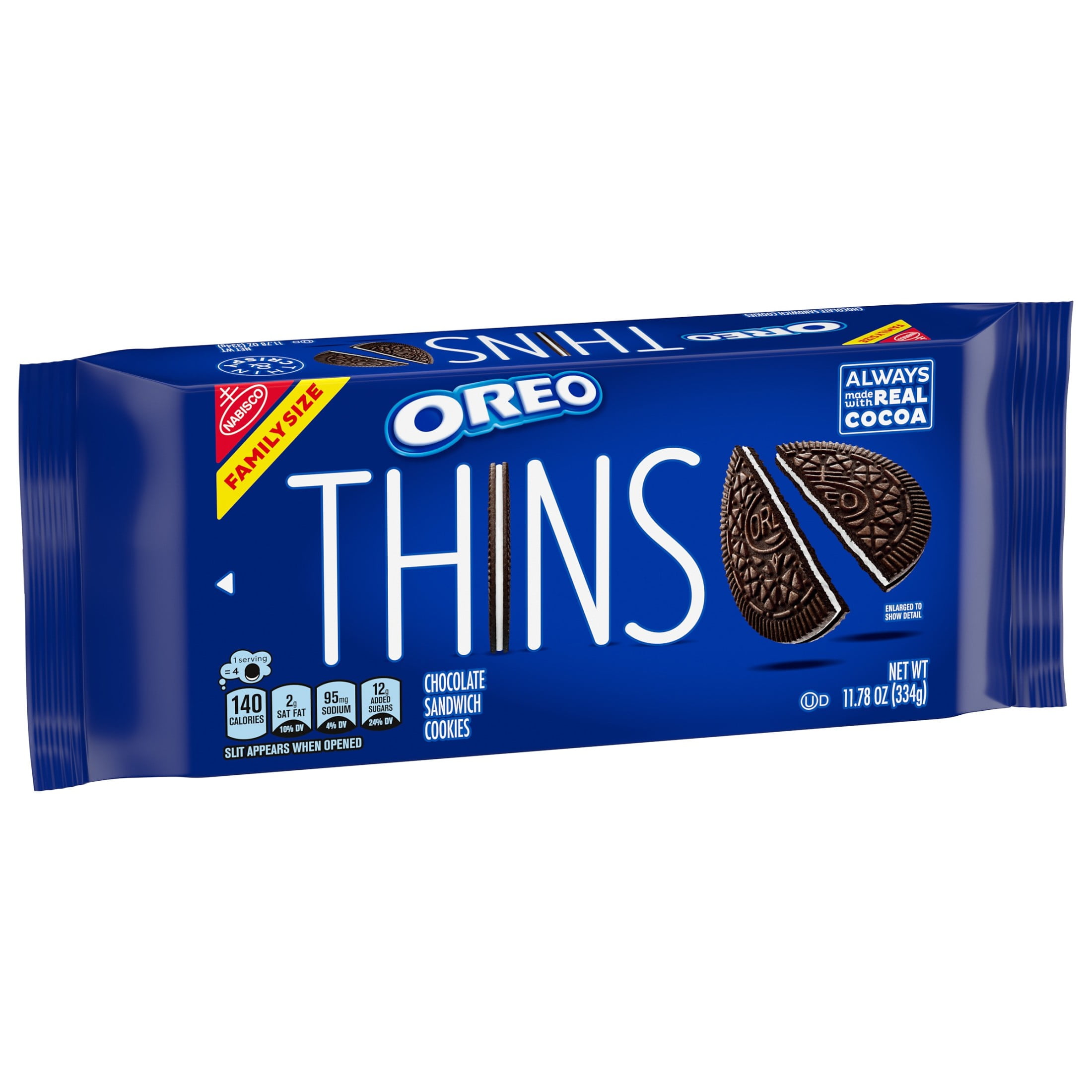 OREO Thins Chocolate Sandwich Cookies Family Size