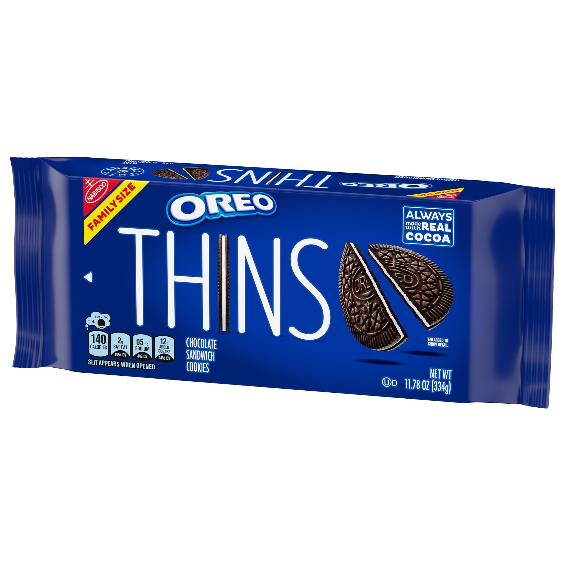 OREO Thins Chocolate Sandwich Cookies Family Size