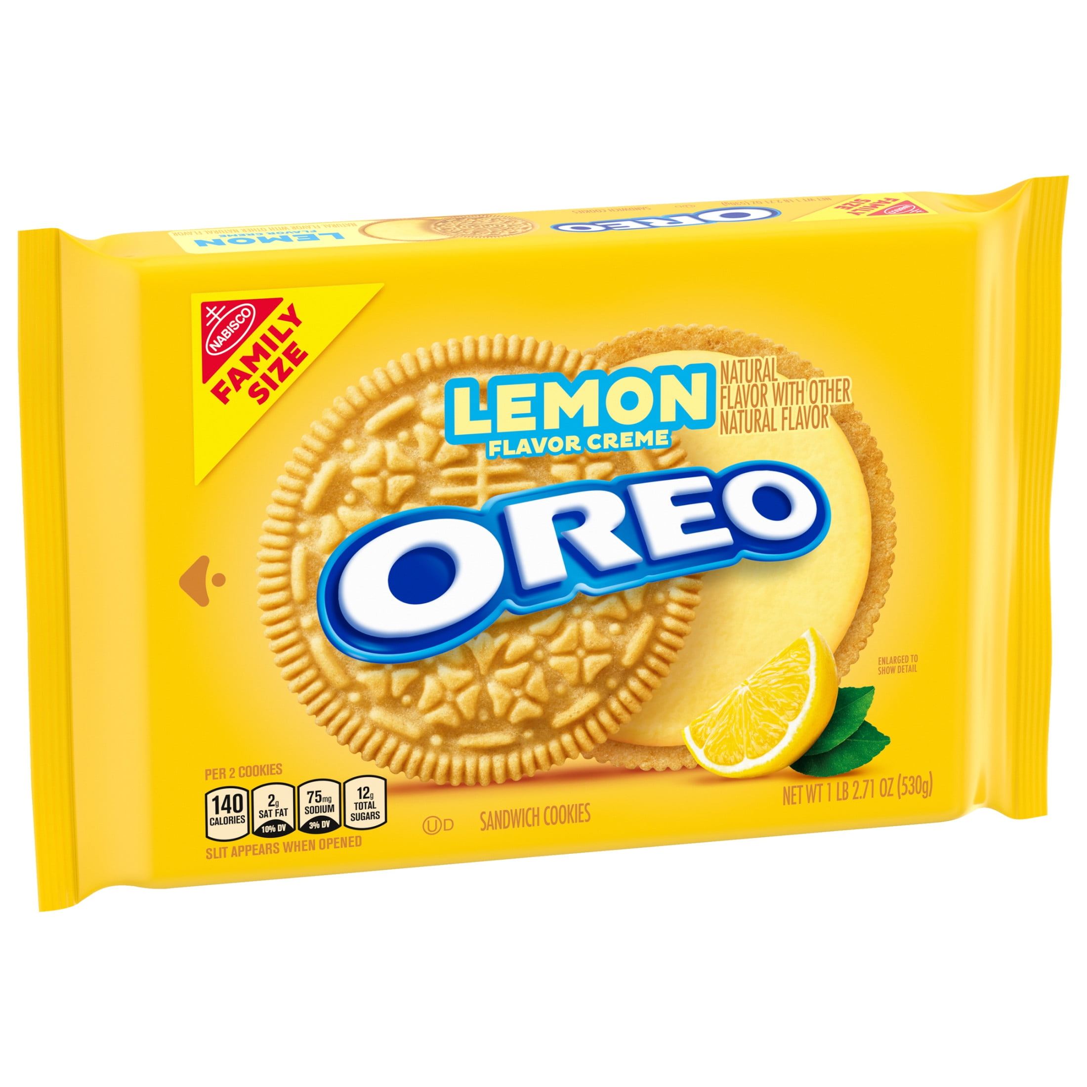 OREO Lemon Creme Family Size Sandwich Cookies