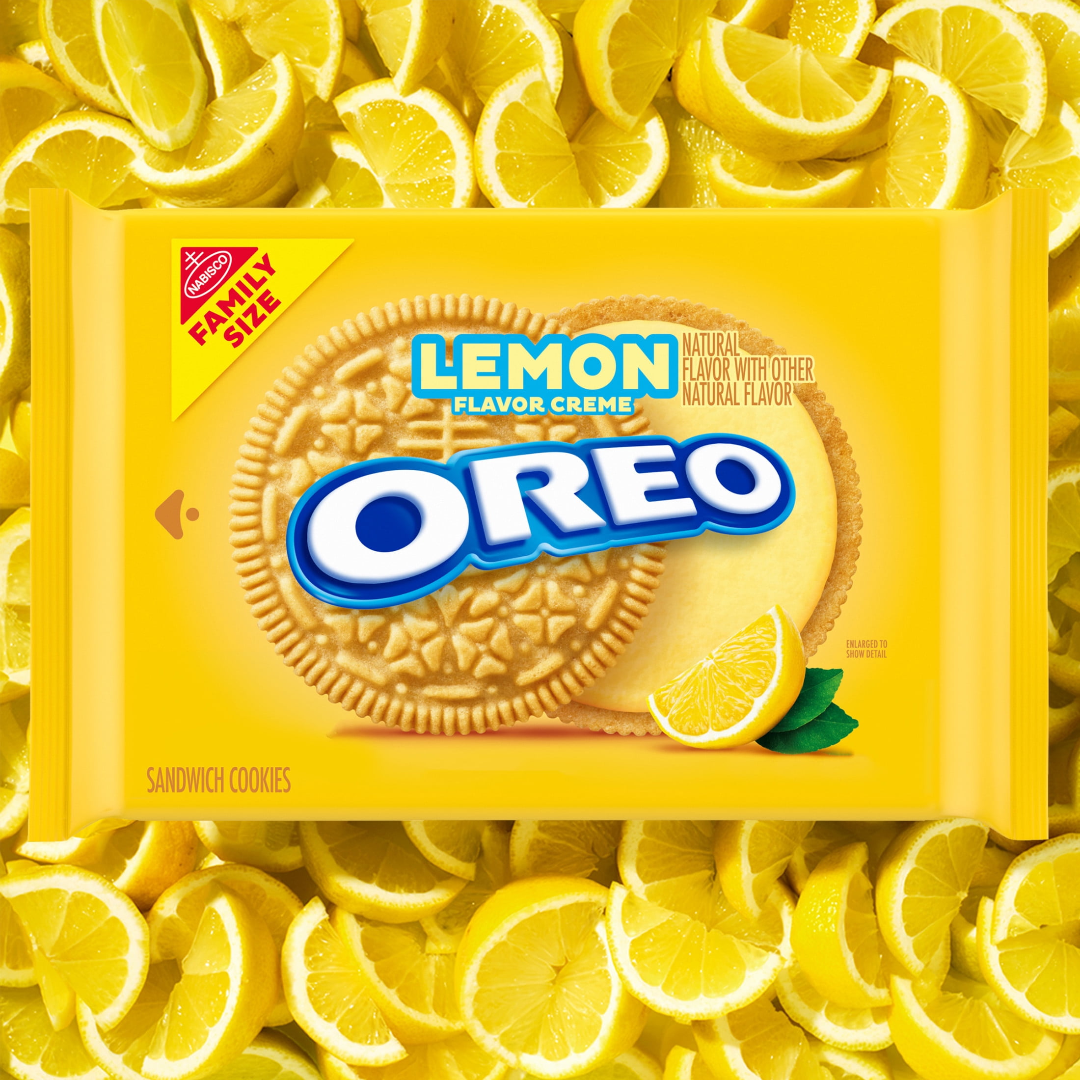 OREO Lemon Creme Family Size Sandwich Cookies