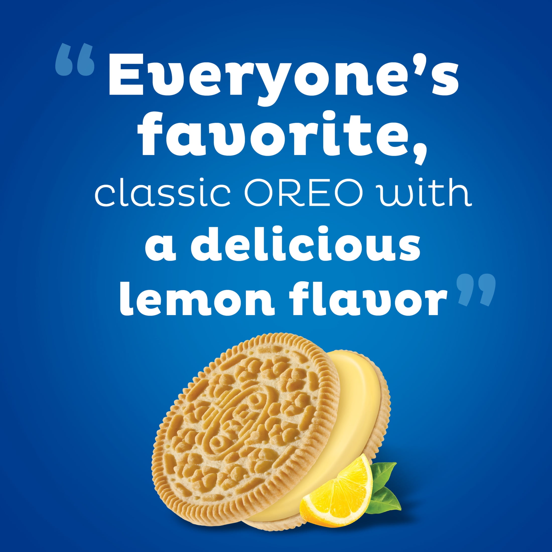 OREO Lemon Creme Family Size Sandwich Cookies