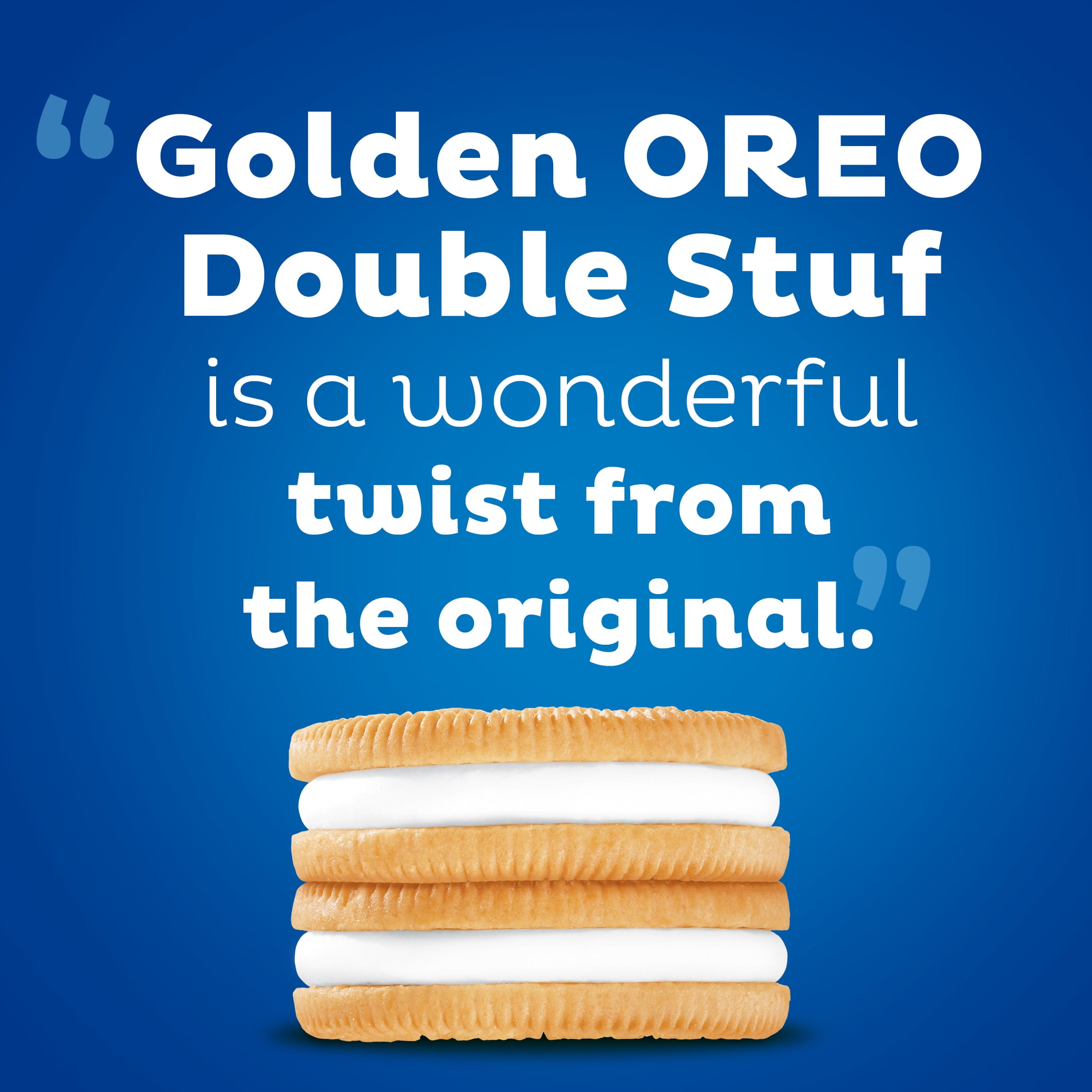 OREO Double Stuf Golden Family Size Cookies