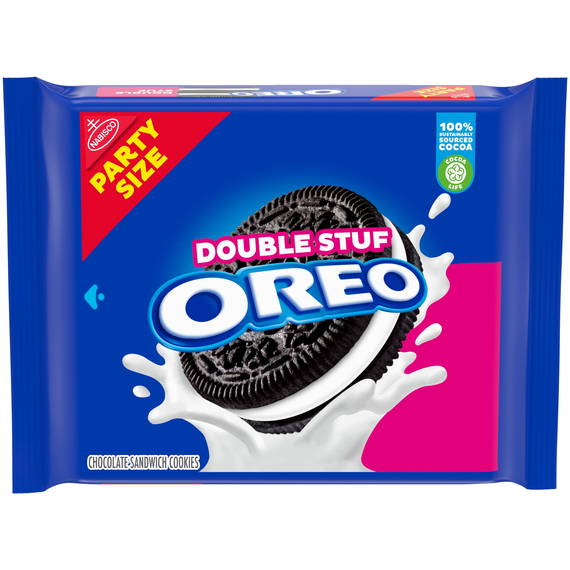 OREO DOUBLE STUF CHOCOLATE SANDWICH COOKIES PARTY SIZE 26.7 OZ FOR AMERIKASEPETIM