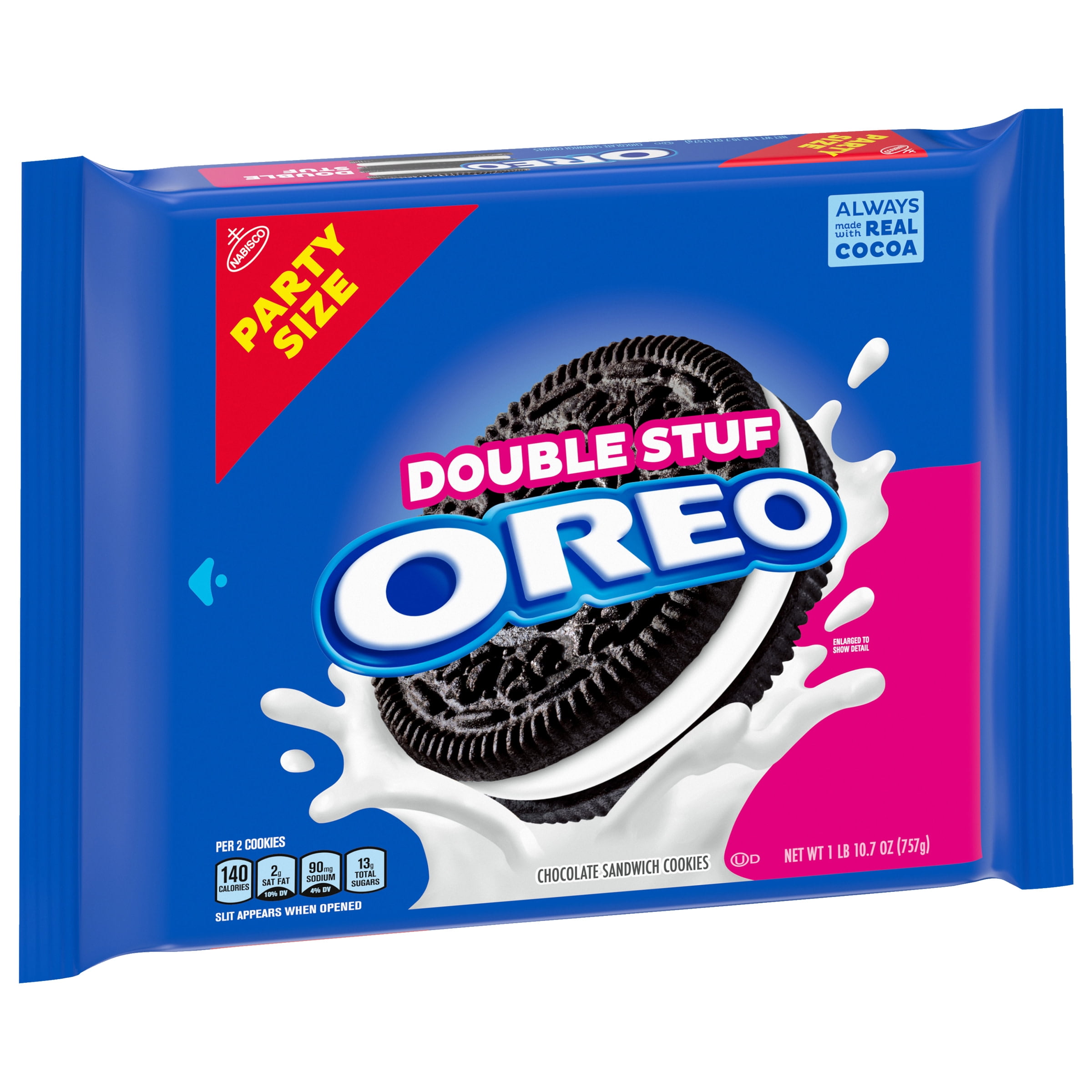 OREO DOUBLE STUF CHOCOLATE SANDWICH COOKIES PARTY SIZE 26.7 OZ FOR AMERIKASEPETIM