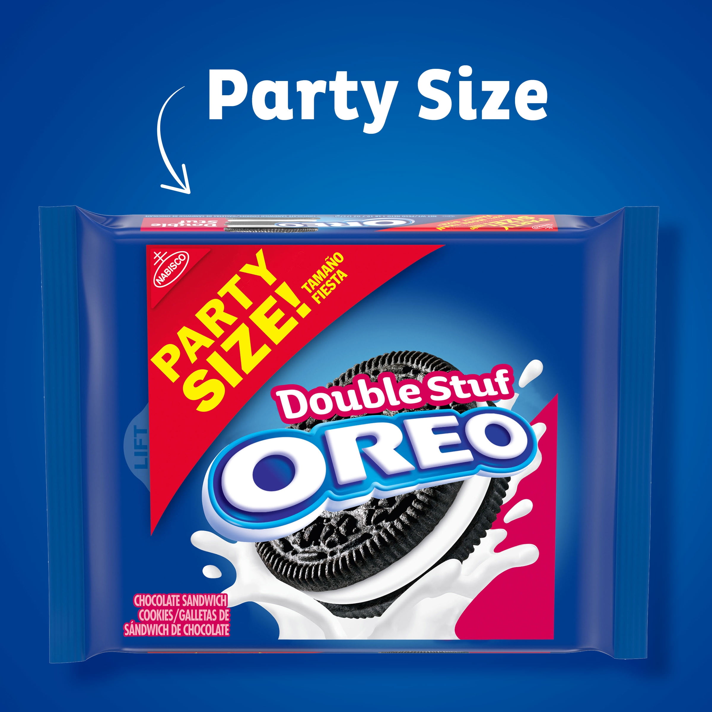 OREO DOUBLE STUF CHOCOLATE SANDWICH COOKIES PARTY SIZE 26.7 OZ FOR AMERIKASEPETIM