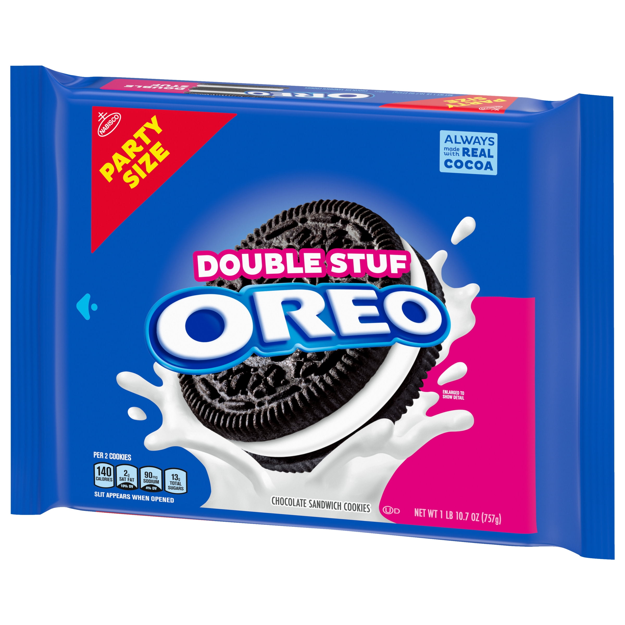 OREO DOUBLE STUF CHOCOLATE SANDWICH COOKIES PARTY SIZE 26.7 OZ FOR AMERIKASEPETIM