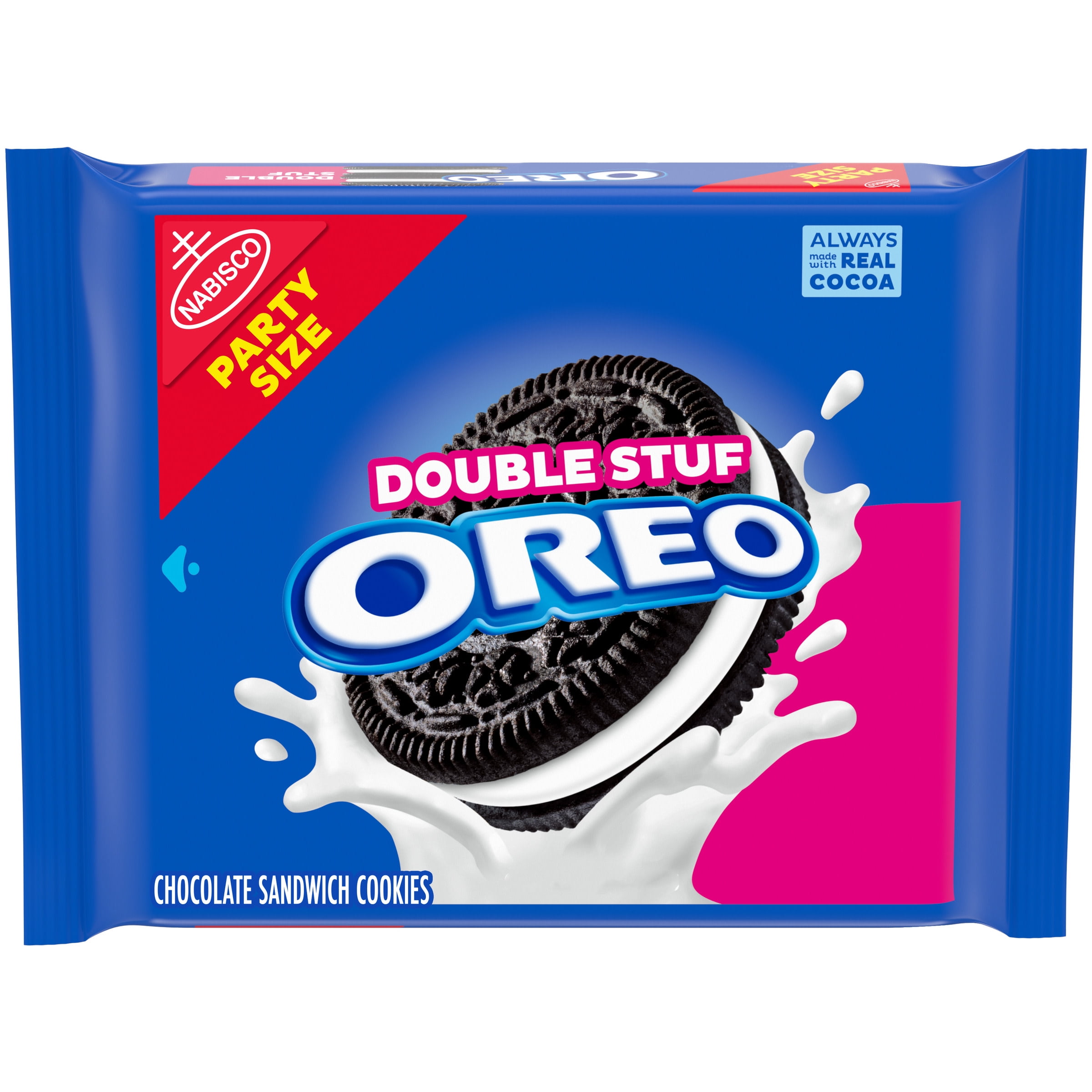 OREO DOUBLE STUF CHOCOLATE SANDWICH COOKIES PARTY SIZE 26.7 OZ FOR AMERIKASEPETIM