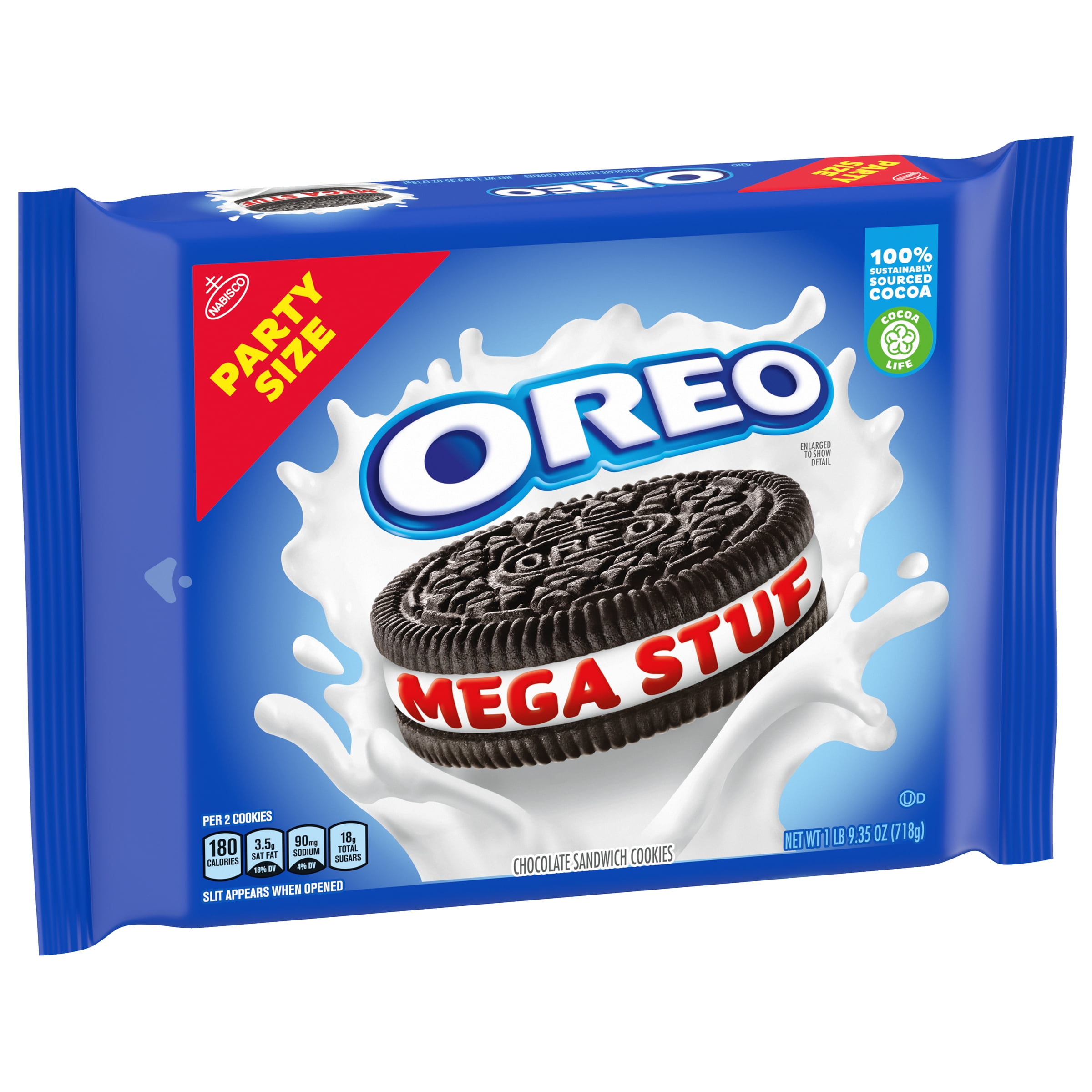 OREO Mega Stuf Chocolate Sandwich Cookies Party Size