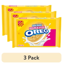 OREO Double Stuf Golden Sandwich Cookies Family Size (3 pack)