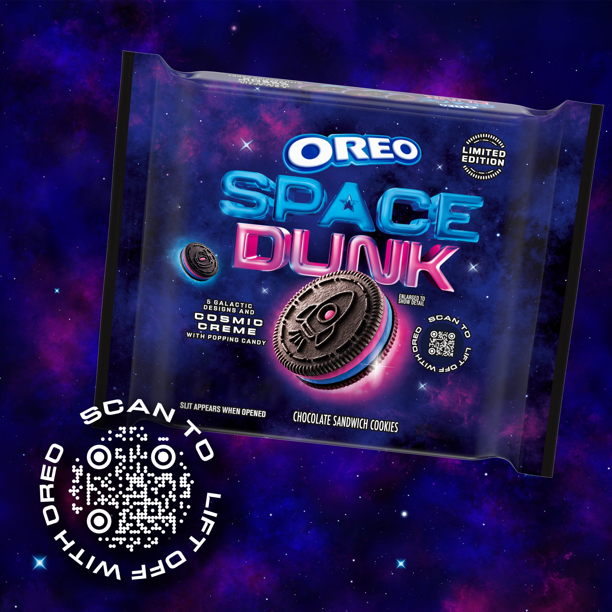 OREO Space Dunk Chocolate Sandwich Cookies Limited Edition